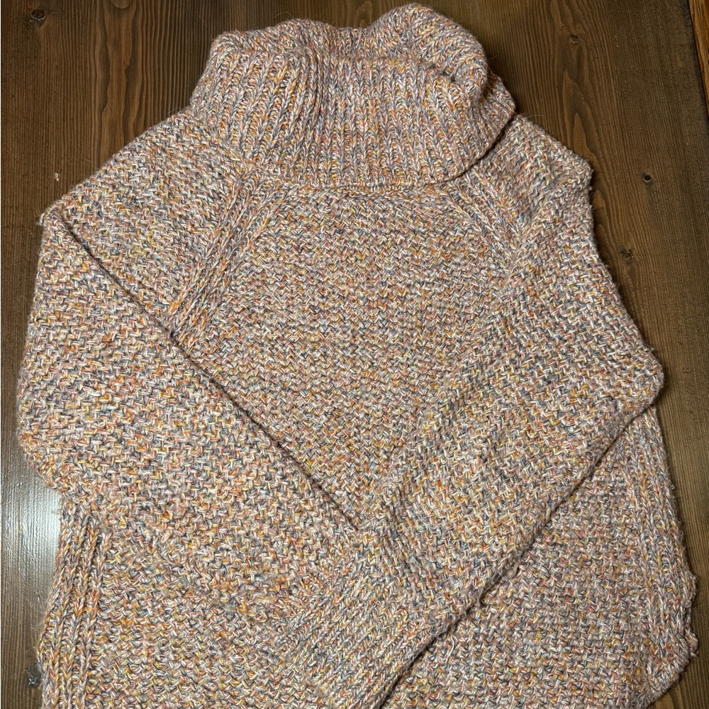 Prana Multicolor Knit Women's Turtleneck Sweater